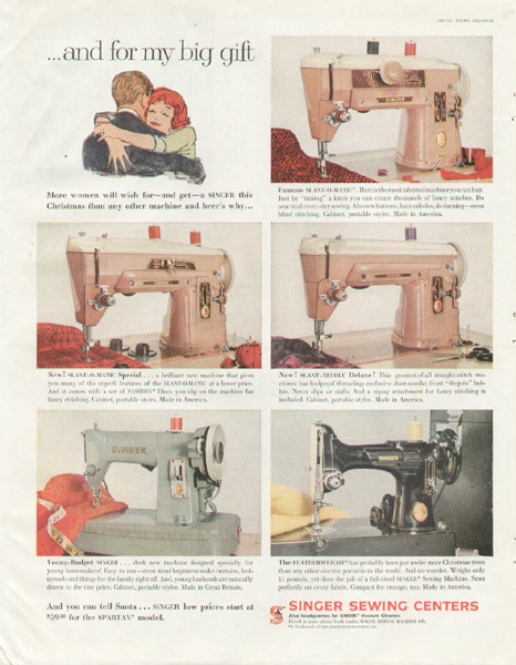 Singer Sewing Machine 1959
