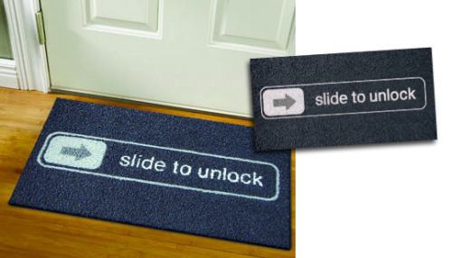 Apartment Therapy Unplugged | Geek Doormat: Slide to Unlock Your iDoor