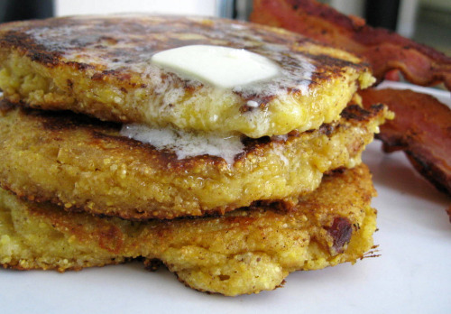 Corn Cheddar Bacon Pancakes (Submitted by The Michael Roma via vanillakitchen)
