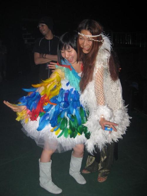 超時空七夕ソニックで披露した坂本真綾の衣装。その名も七色の千羽鶴。